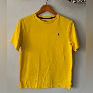Polo Ralph Lauren Yellow Crew Neck 100% Cotton Short Sleeve Tee Women’s XL
